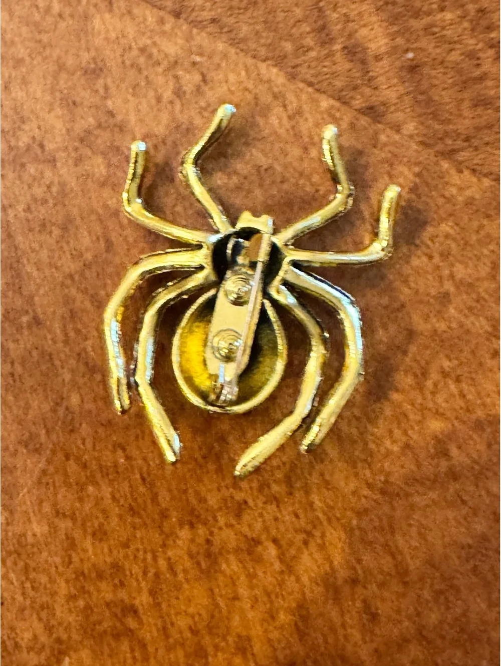 Vintage Style Spider Brooch with Rhinestones 371